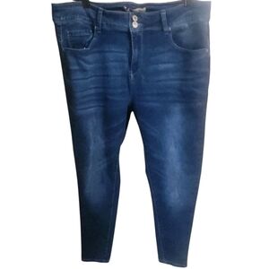 Sandpiper Jeans Women's Size 20  Stretch Button EUC